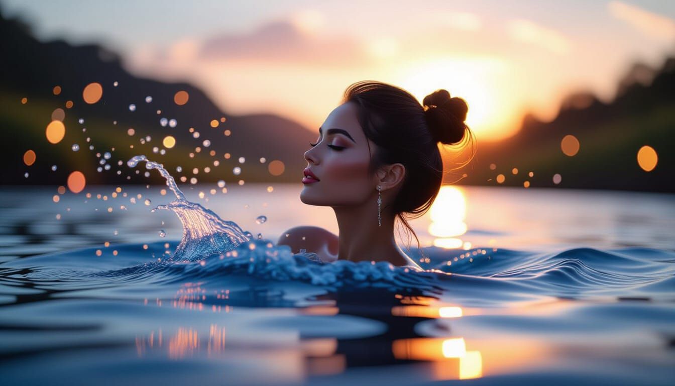 Serene Landscape with Bokeh and Natural Light