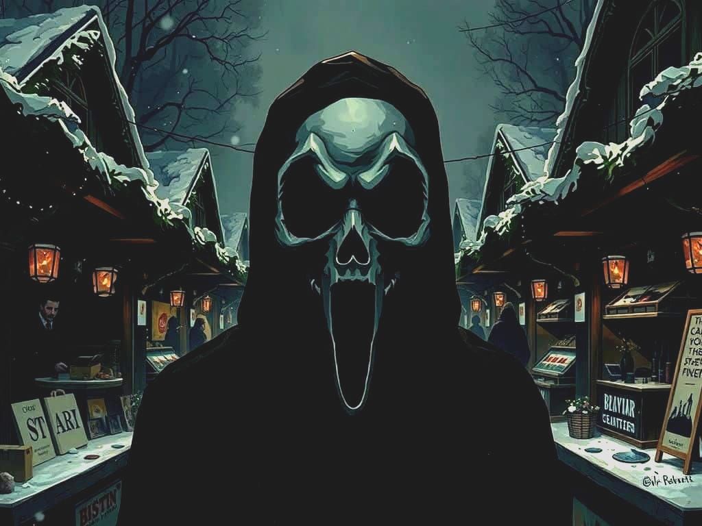 Ghostface Killer at Holiday Market