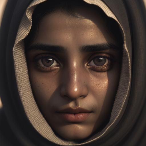 Striking Portrait of Huma Baloch in Natural Light