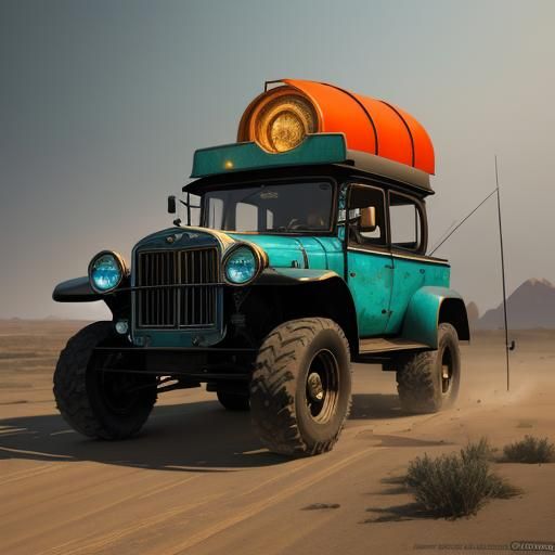 Custom 70s Ford Pinto Wagon Concept Art