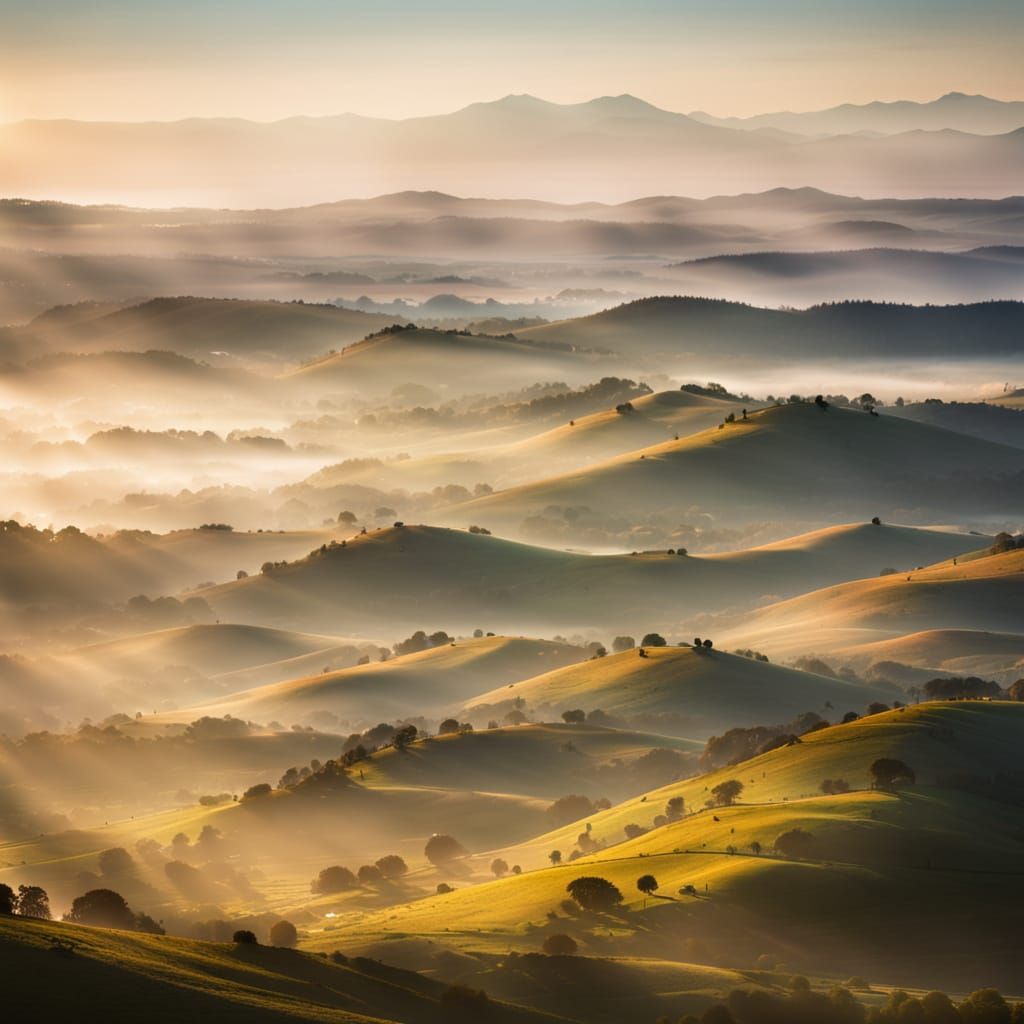 Serene Golden Hour Landscape Photography