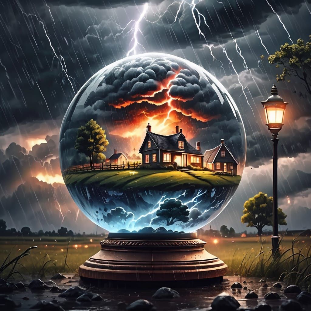 Stormy Globe