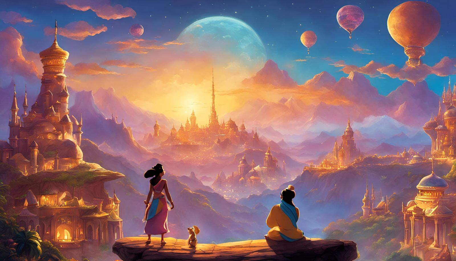 A Whole New World AI Art