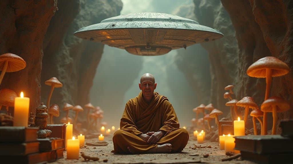 Mystical Interstellar Transmission in a Monastic Setting