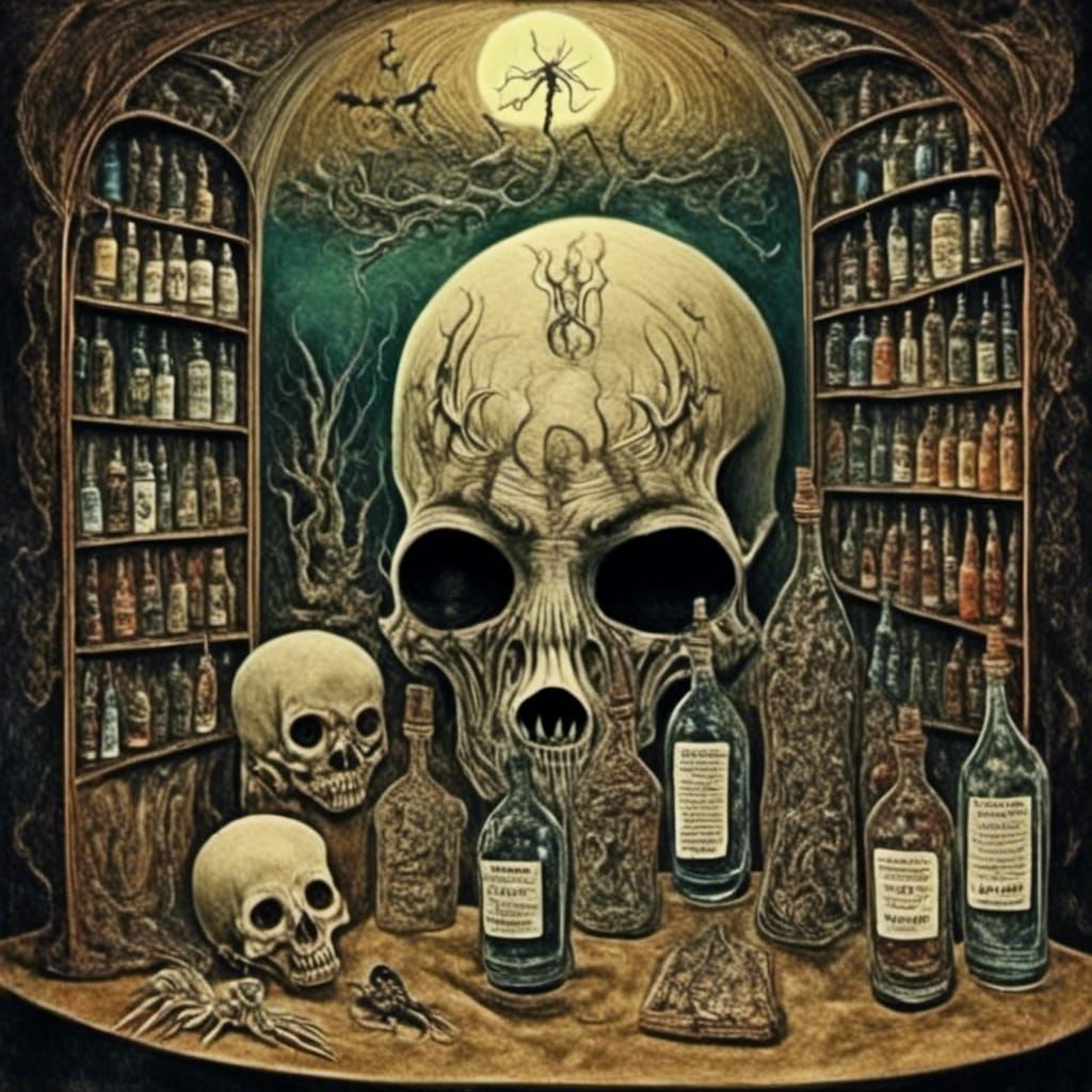 Junji Ito-inspired surrealism, Haunting photo-collage combin...