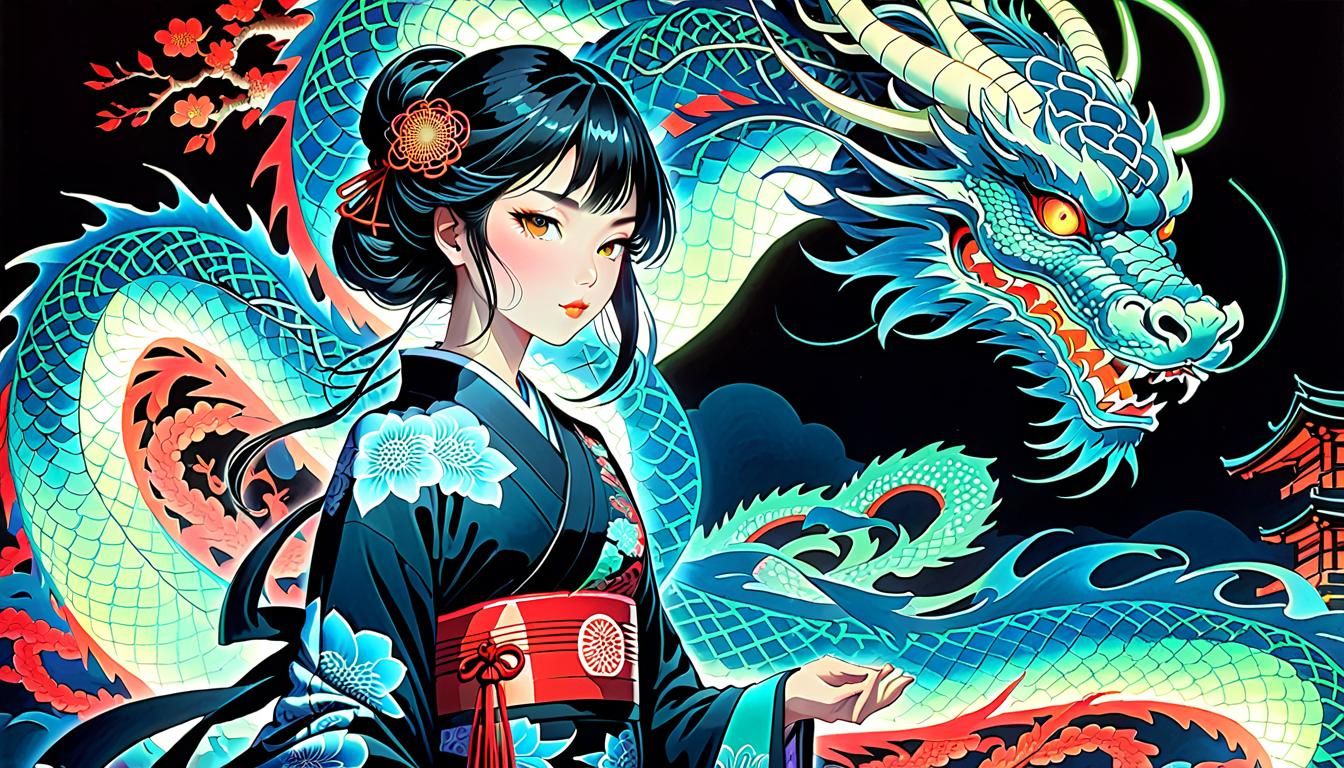 JUST A GIRL AND HER DRAGON