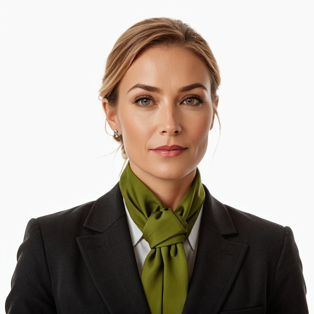 Elegant Businesswoman in Strict Office Attire