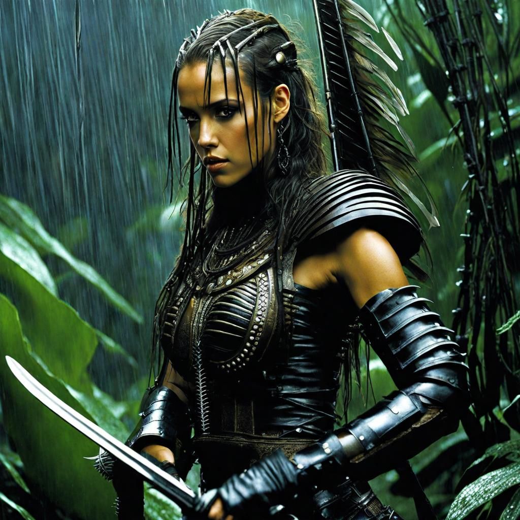 Jessica Alba Forest Hunter