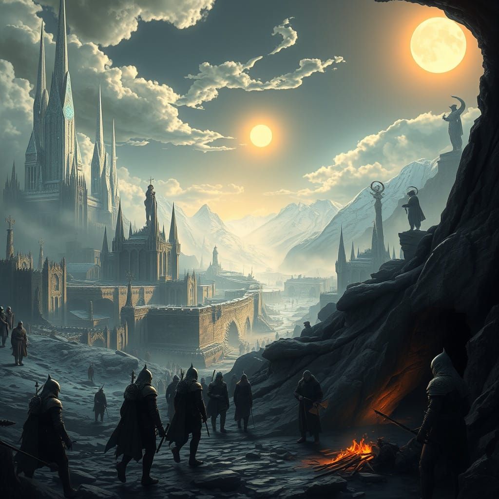 Cyberpunk Dystopian Nirn Under Thalmor Dominion