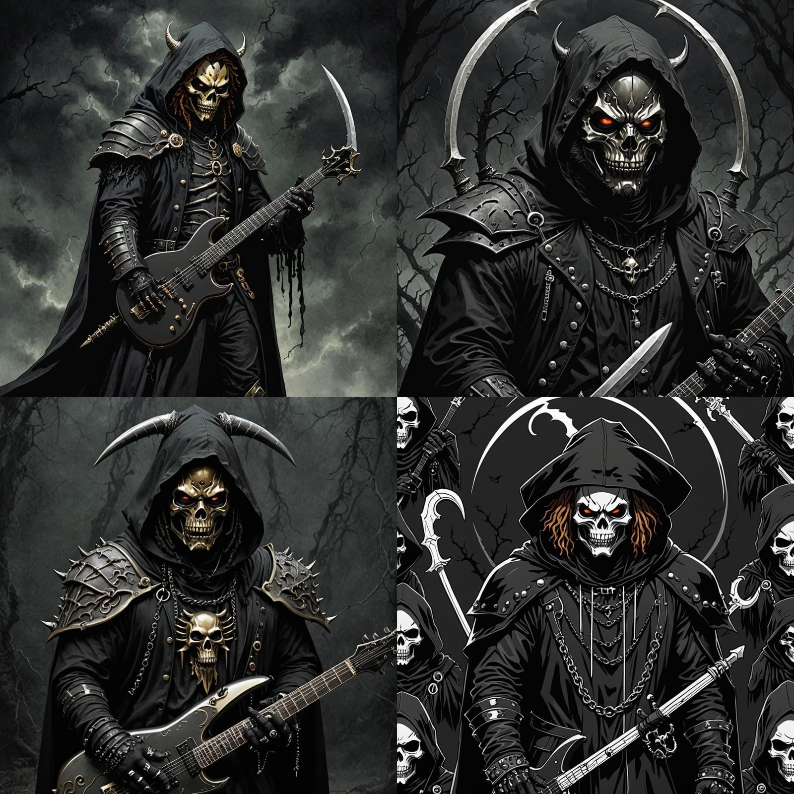 Goth Grim Reaper in Thundercat Style