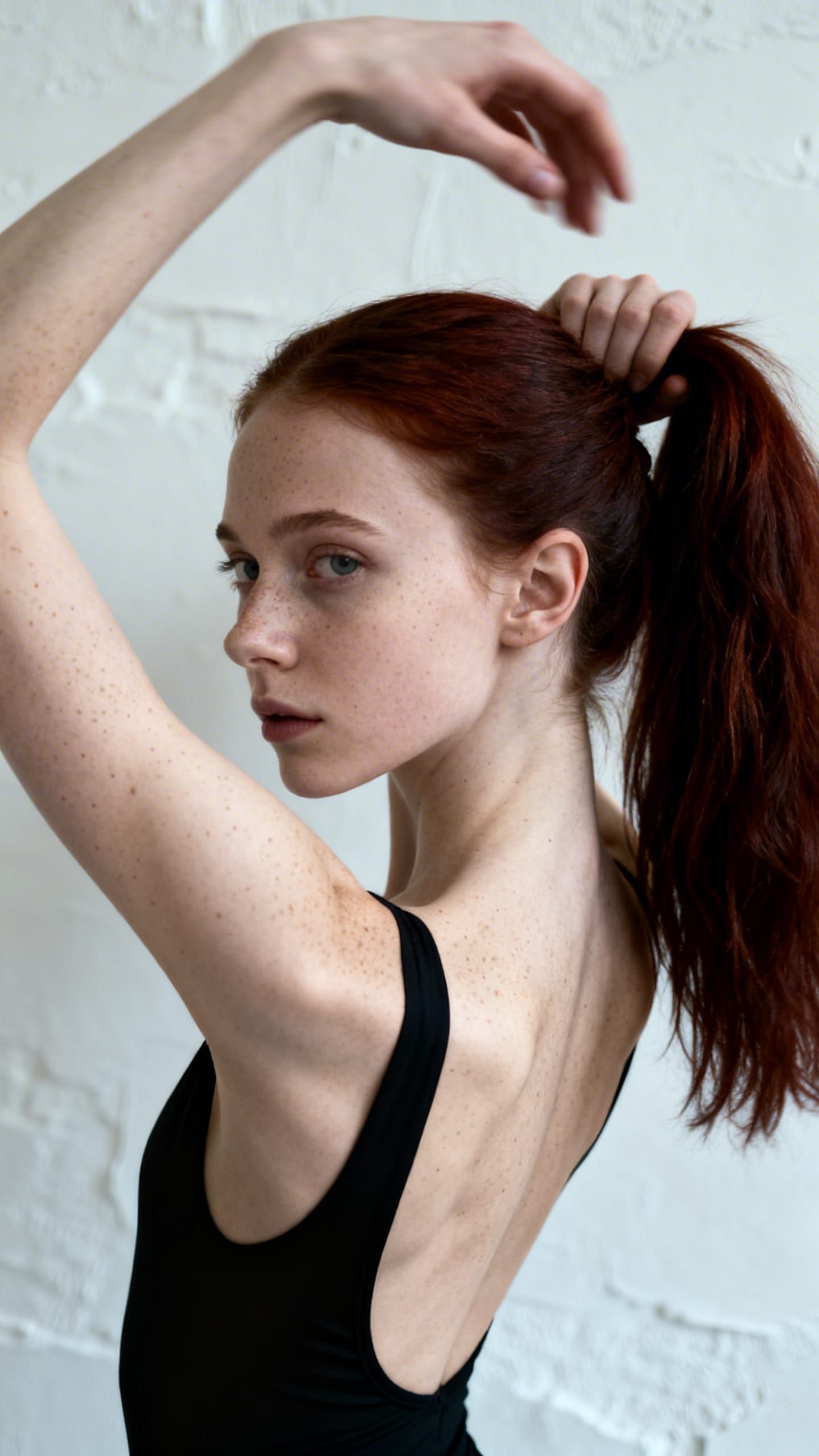 Elegant Nordic Woman Portrait in Fine Art Style