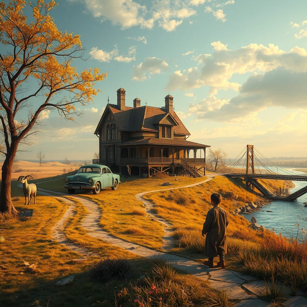 Surreal Russian Autumn Wonderland in Majestic, Victorian Sty...