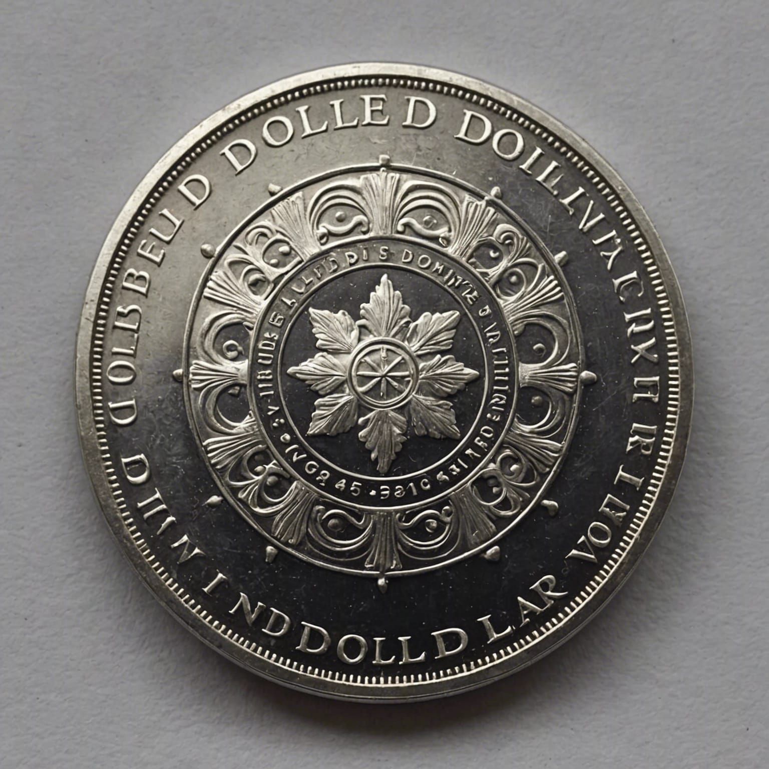 upside down silver dollar