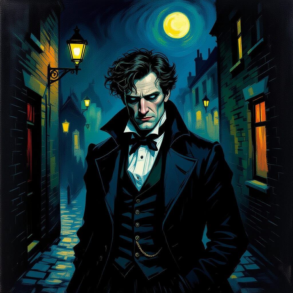 Remus Lupin's Anguish in Edvard Munch Style