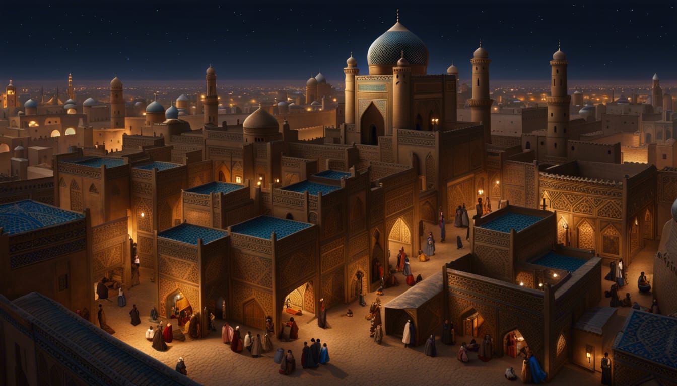 Going to morning prayers in Timbuktu at the dawn of a new da...