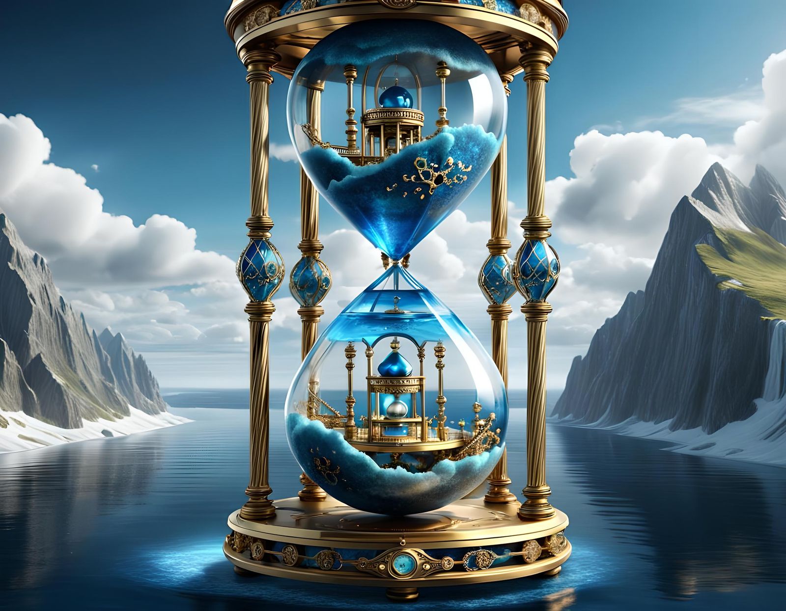 Up will be down and down will be up. Hourglass-Time