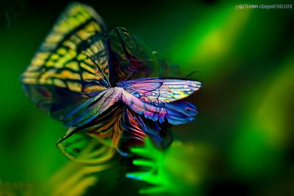 Electronic Butterfly: Psychedelic Digital Art