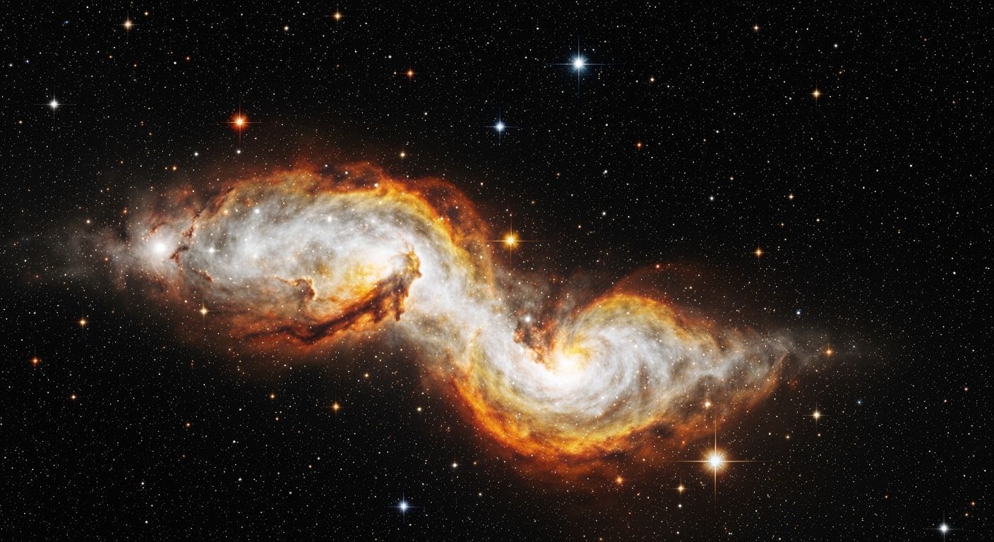 Vibrant Nebula in Hyper-Realistic Oil Painting