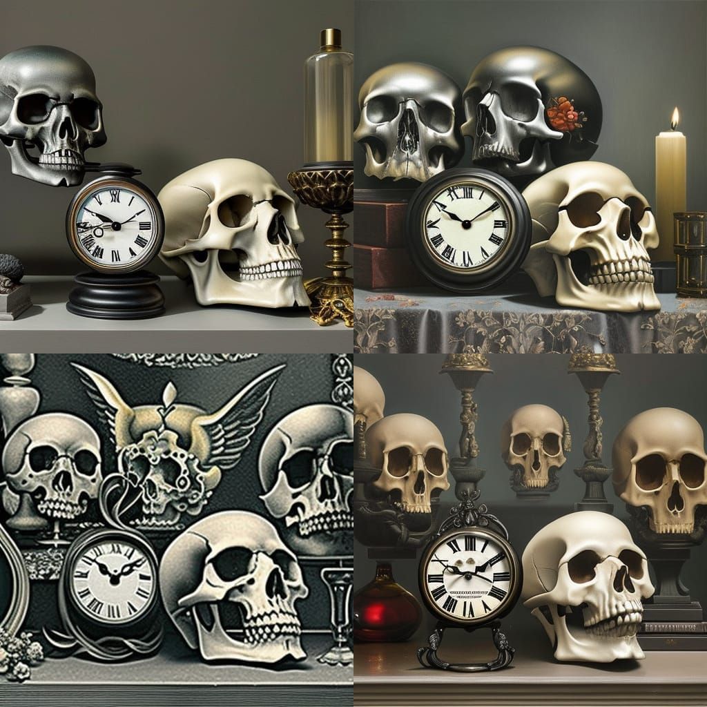 Vanitas Still Life: Memento Mori in Renaissance Style