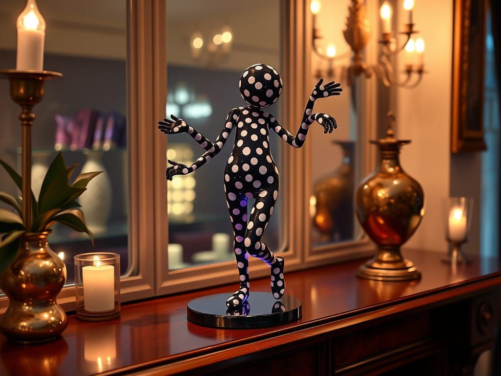 Polka Dots and Jive Stripes Dazzling Gum Sculpture