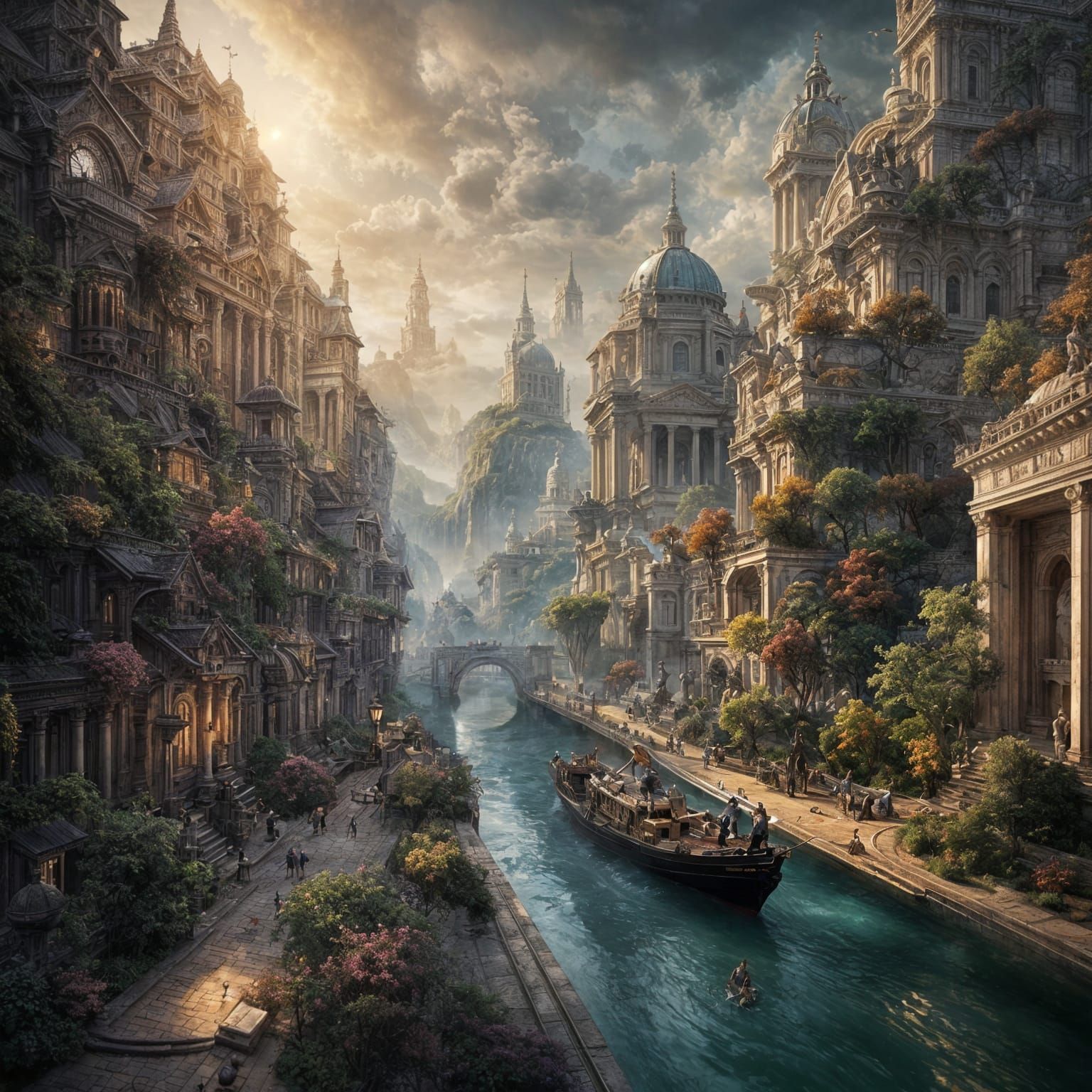 Epic Cinematic Digital Painting in Maximalist Style