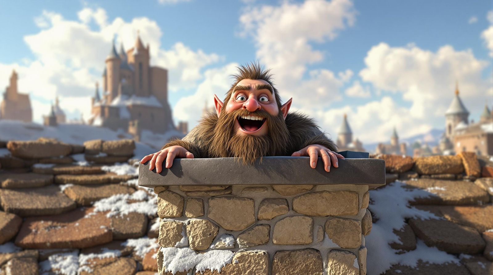 Gimli Emerges from Chimney in Stunning 3D