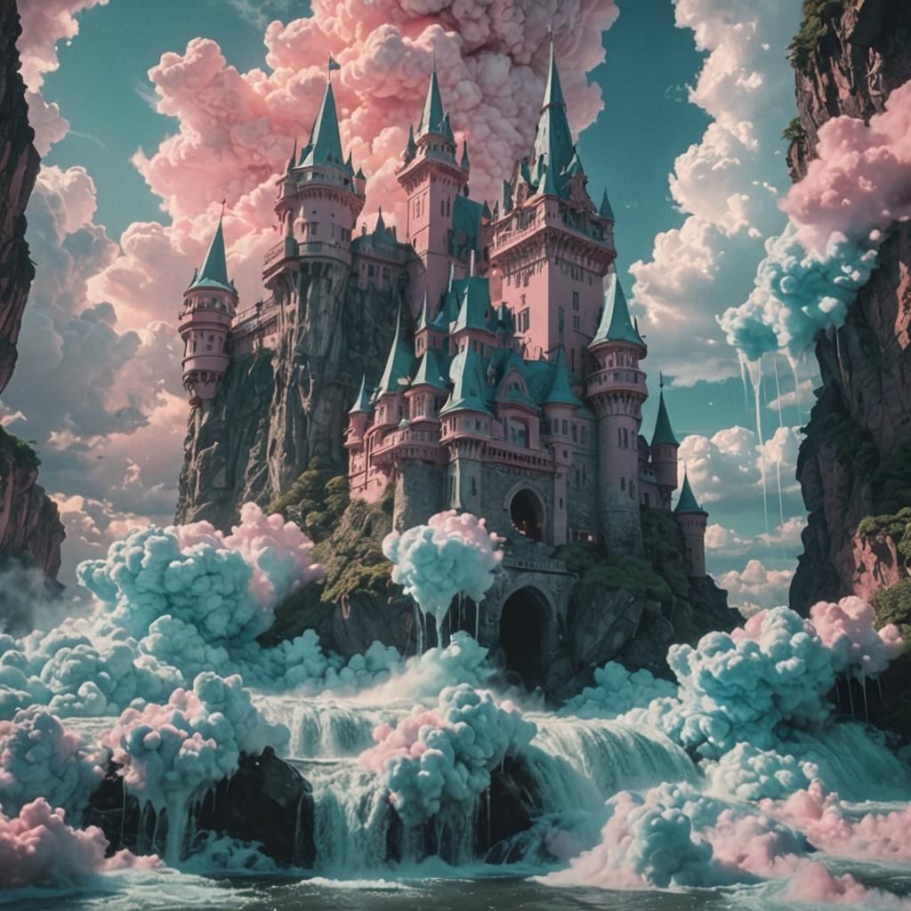 Dramatic Pink Clouds in Cinematic Film Style