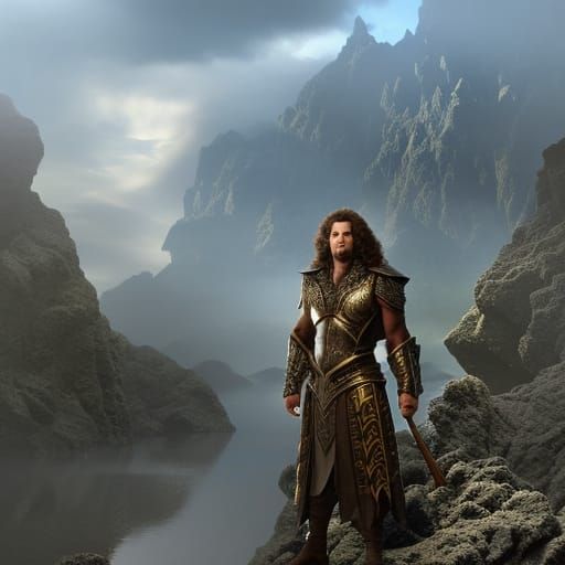 Sorcerer Merman: Dragon-Human Hybrid in Fantasy Art