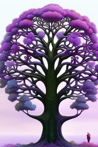 Heart Tree of Life in Summer and Winter