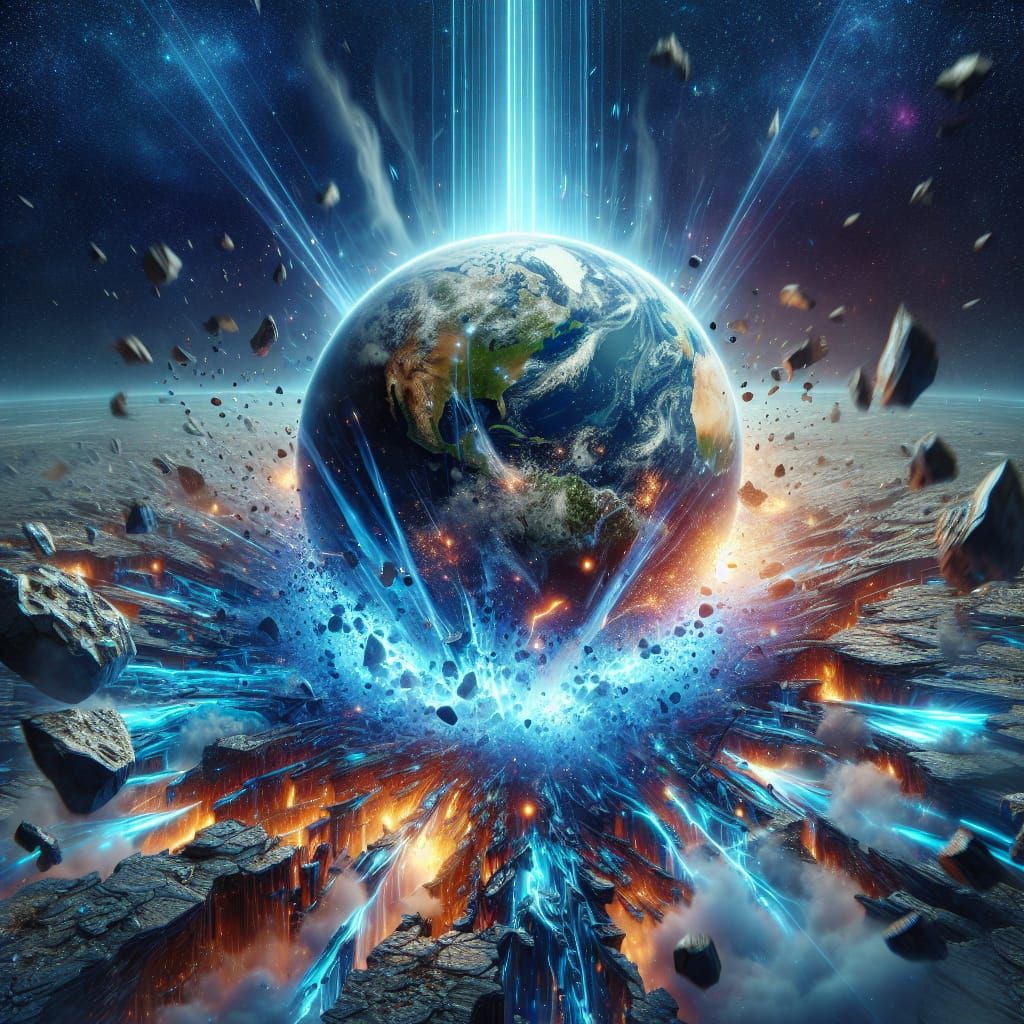 Earth's Destruction by Ionic Planet Cracker