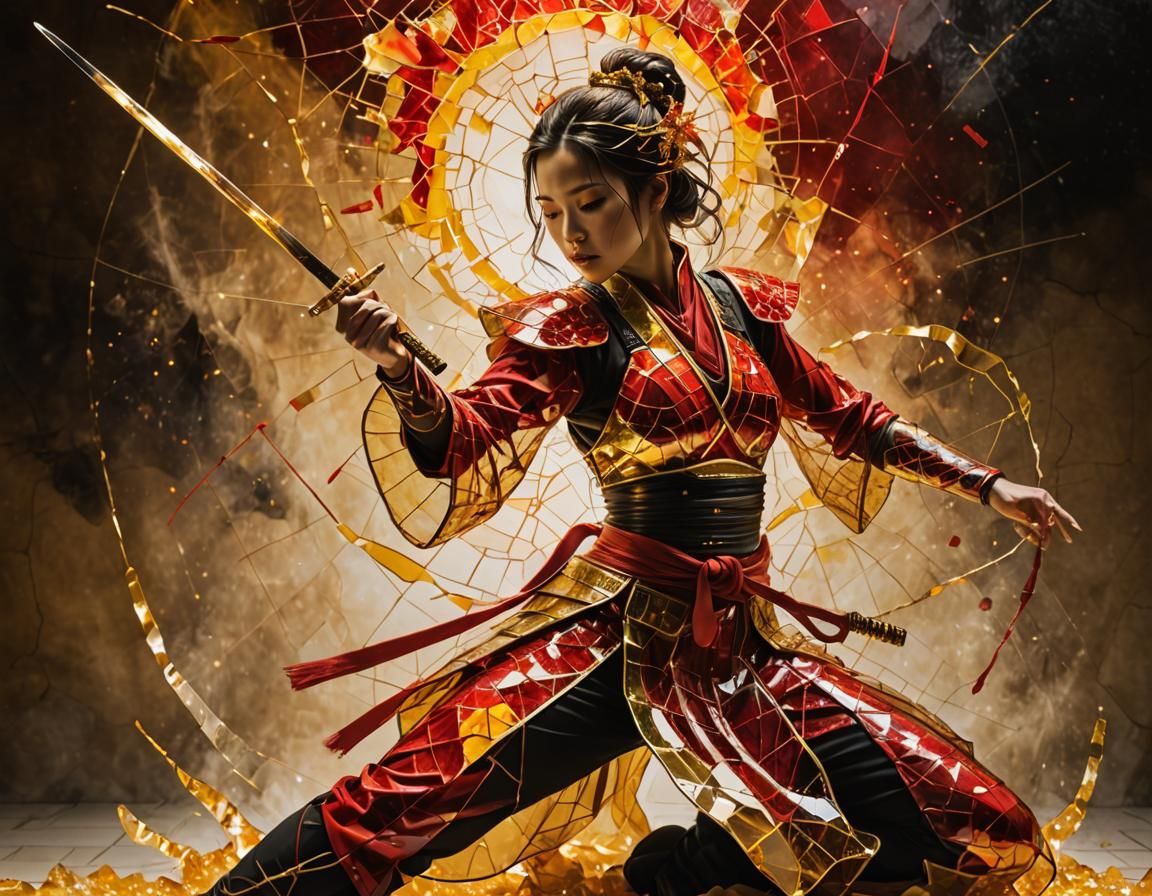 THE SWORDSWOMAN IN RED