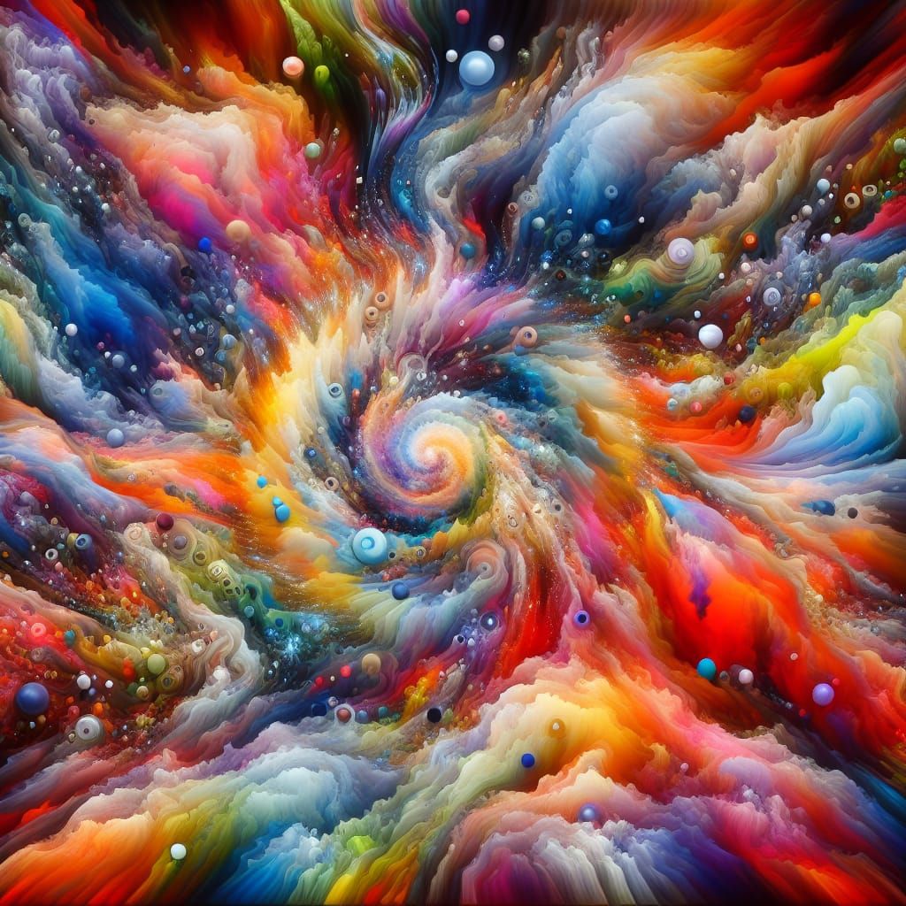 Explosion of Colors: A Surreal Dreamscape