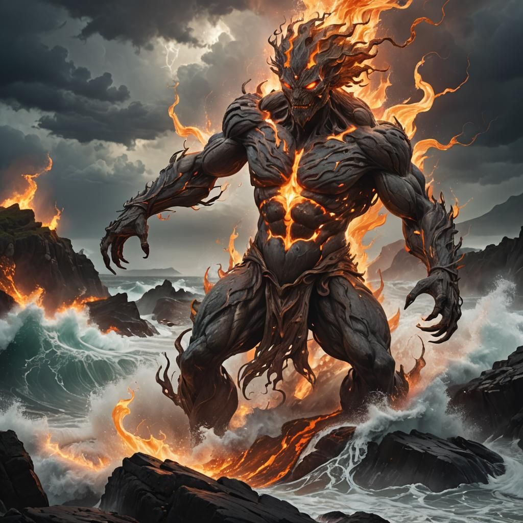 Elemental Creature of Earth, Water, and Fire