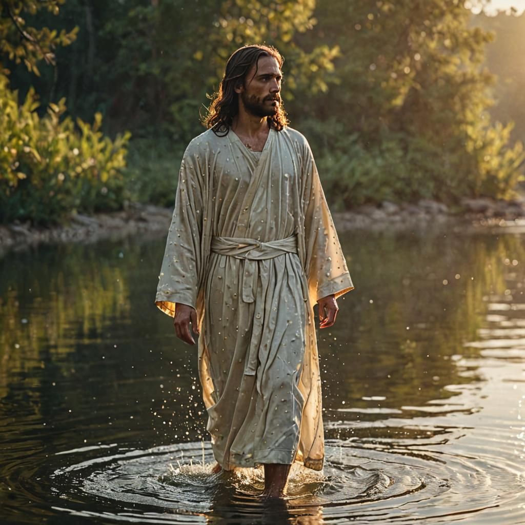 Jesus Walks on Water: Photorealistic Concept Art
