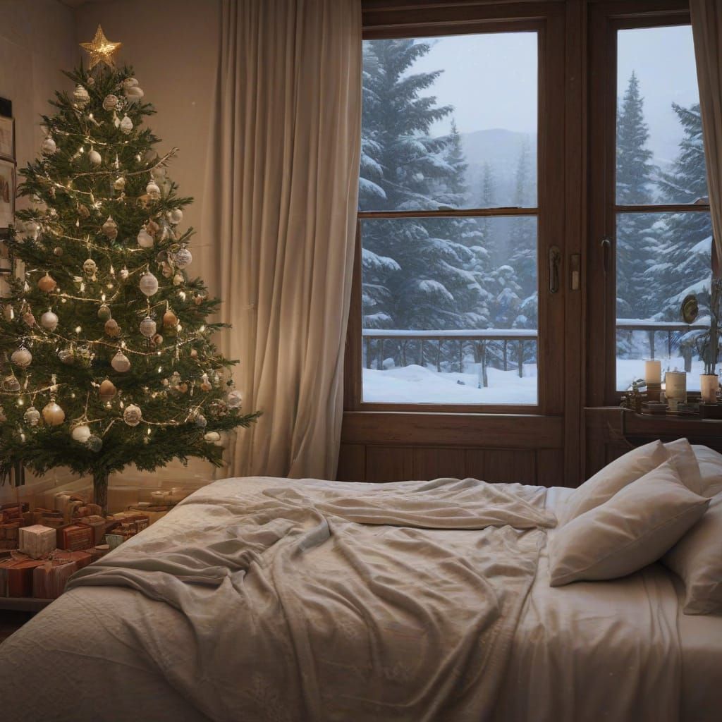 Warm Winter Retreat with Snowy Wonderland View