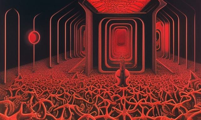 Mind, Matter, and Devil: Dark Horror Optical Illusion