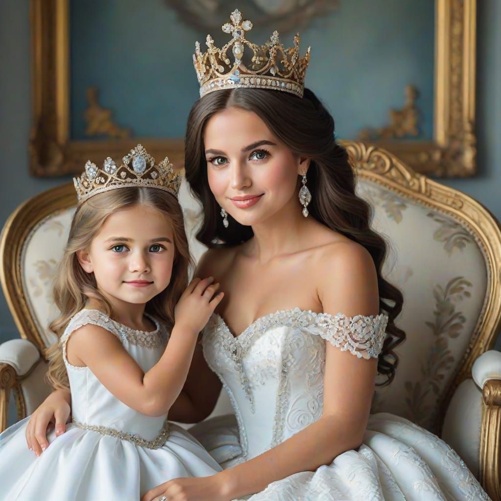 Queen and Princess Portrait