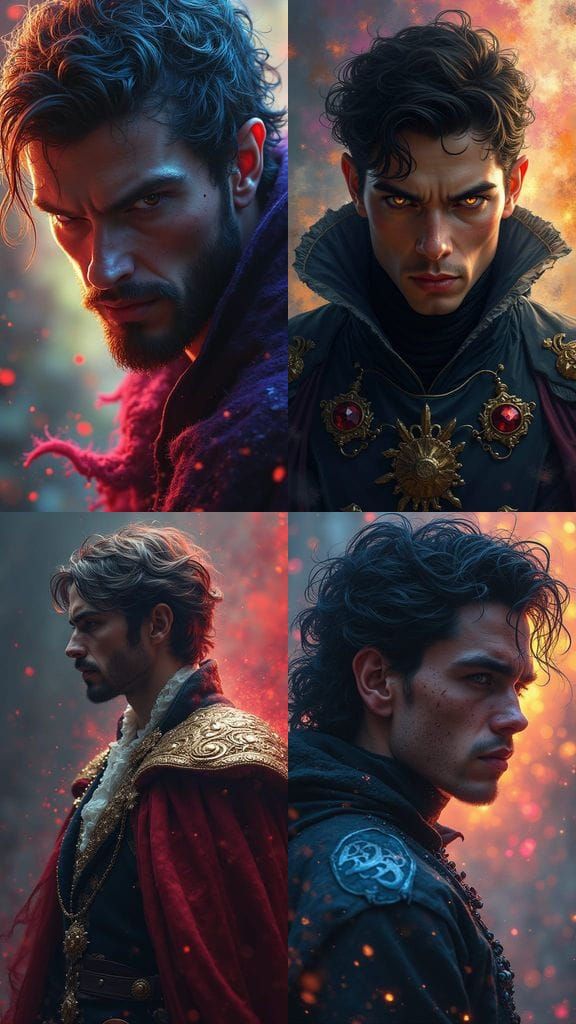 Seventh Rebirth: Cursed Prince in Hyperrealistic Splash Art