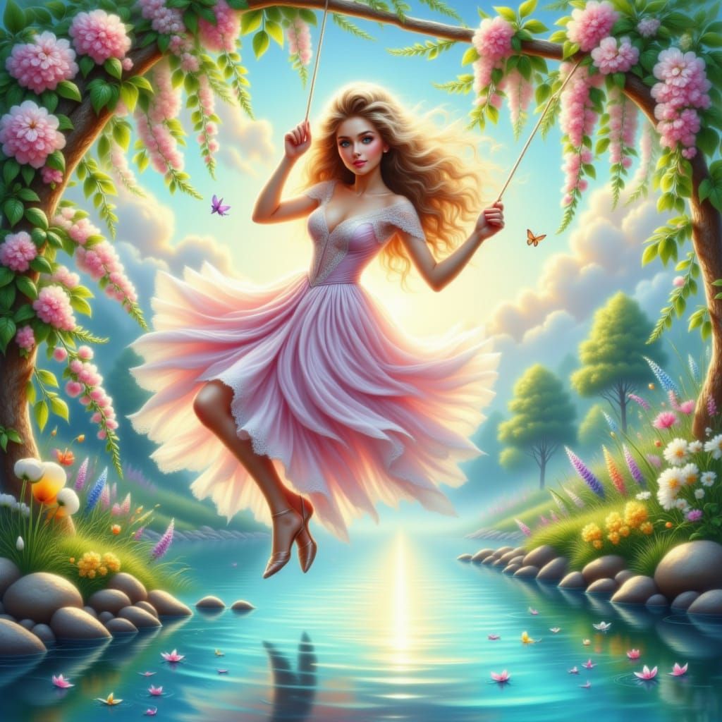 Swinging beauty
