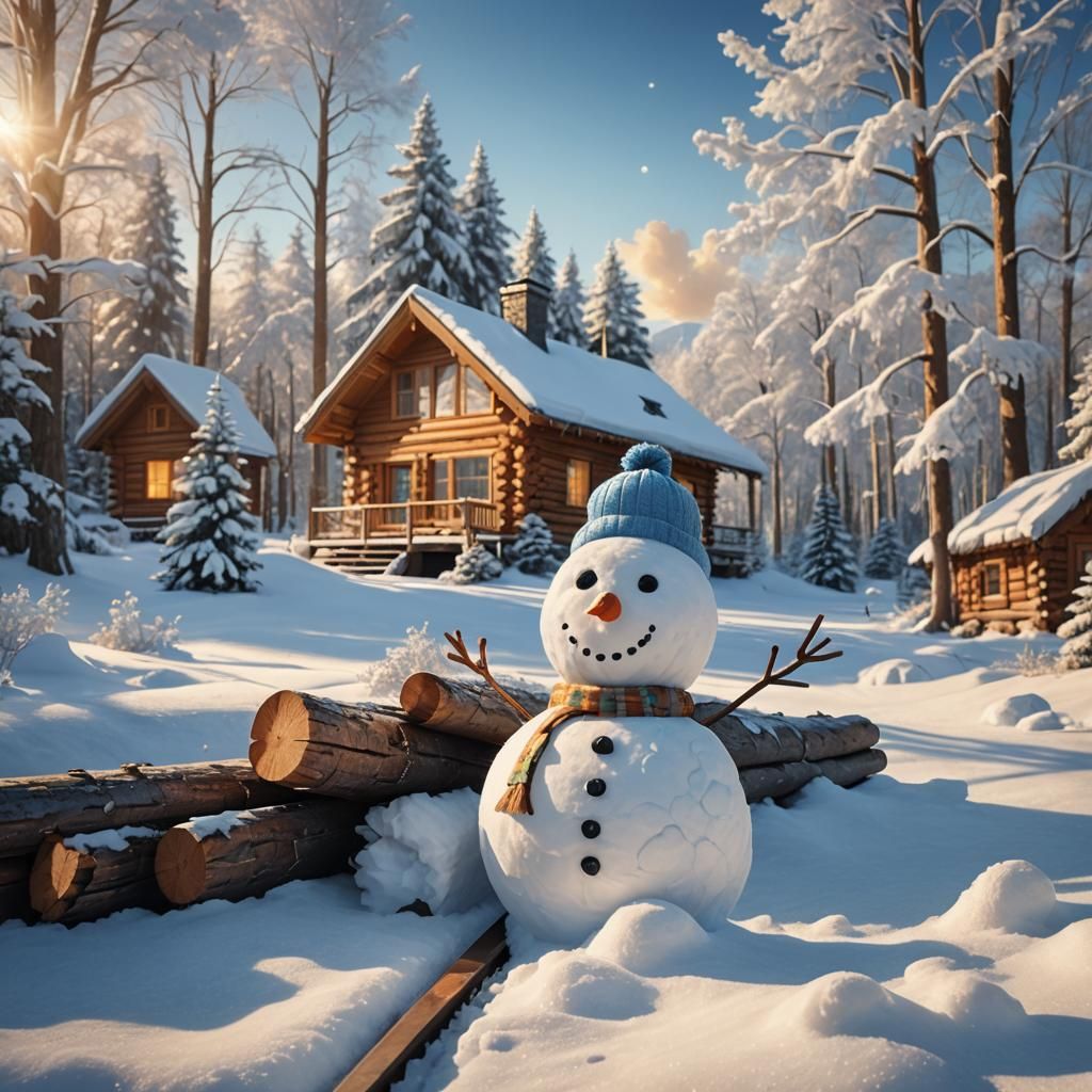 Winter and Summer Split by Zipper: Digital Art