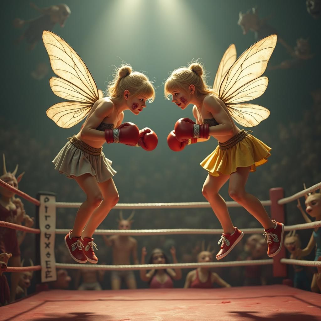 Fairies' Boxing Match in Fantasy Arena