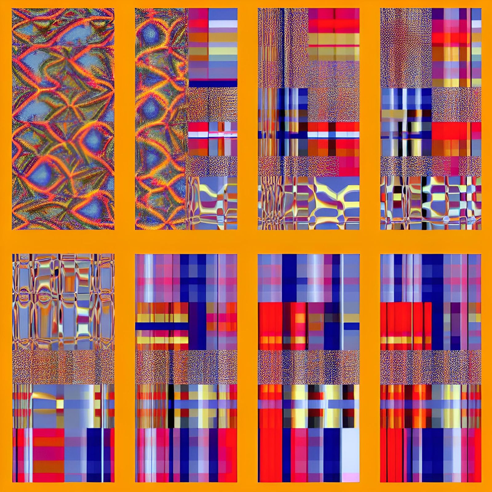 Chaotic Digital Corruption with Evolving Patterns