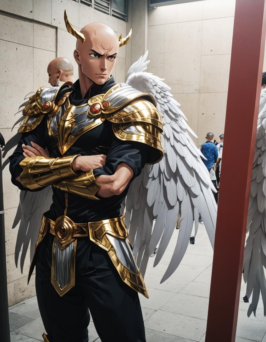 Winged Warrior Inspired by Manga Art