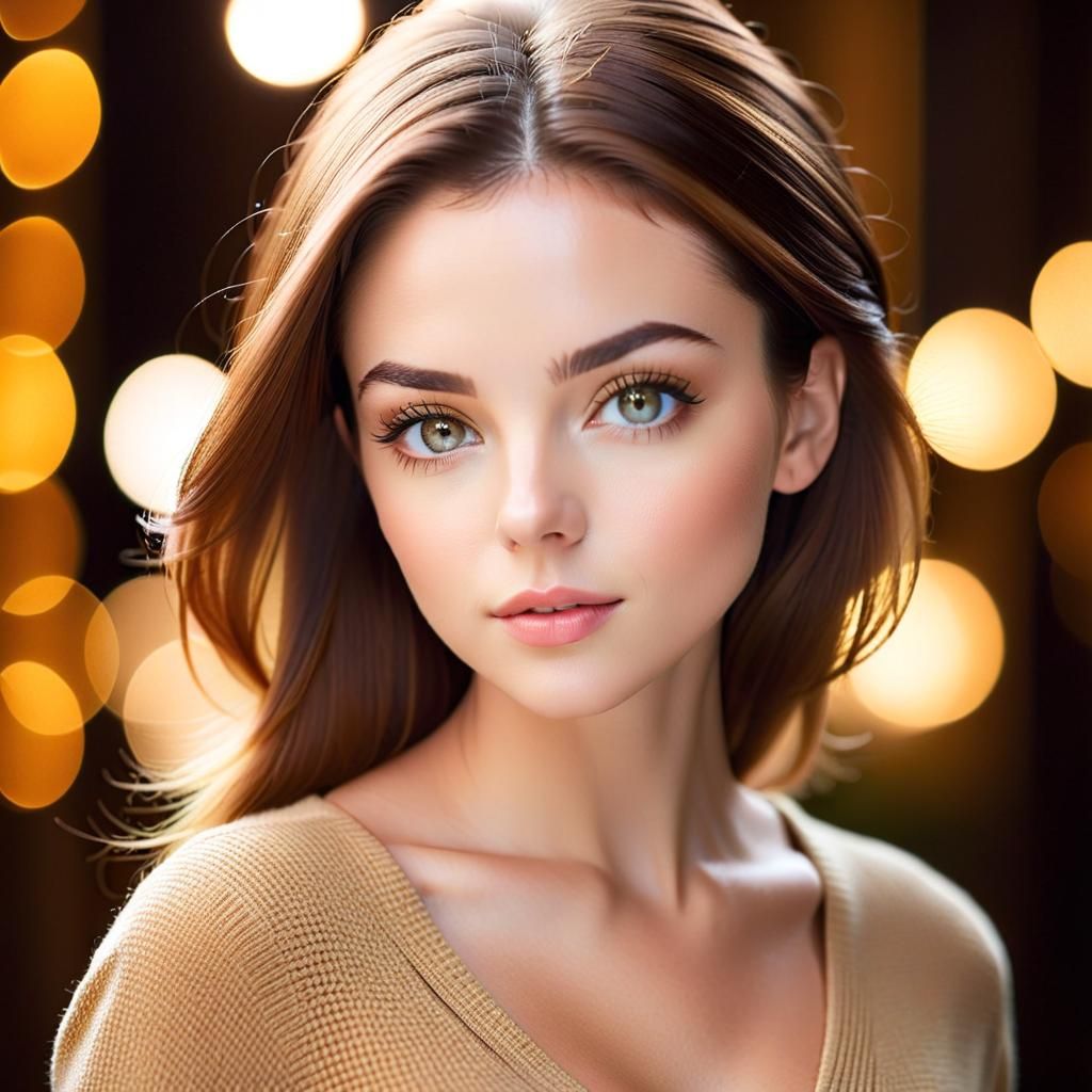 Elegant Woman Portrait in Soft, Natural Light