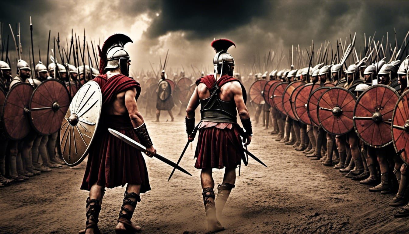 Leonidas and 300 Spartans: Cinematic Battle Scene
