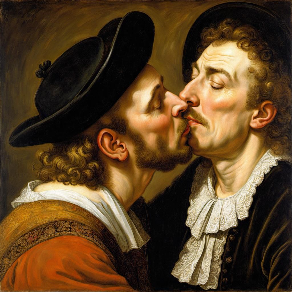 The Kiss: Baroque-Style Embrace