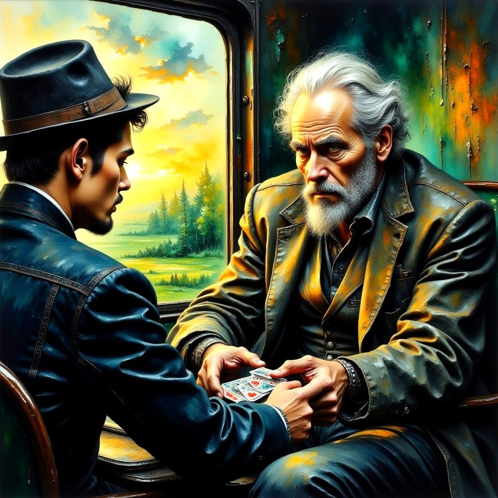 The Gambler's Wisdom in a Gilded Landscape