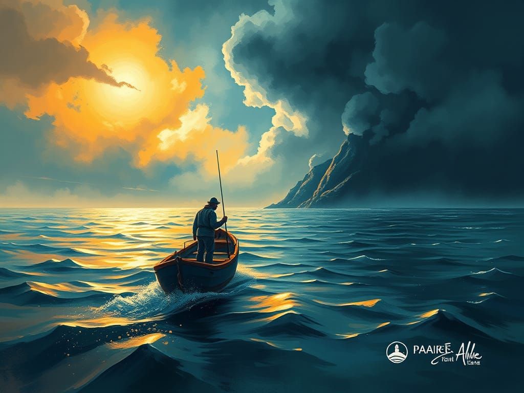 Stormy Harbor on an Oceanic Planet