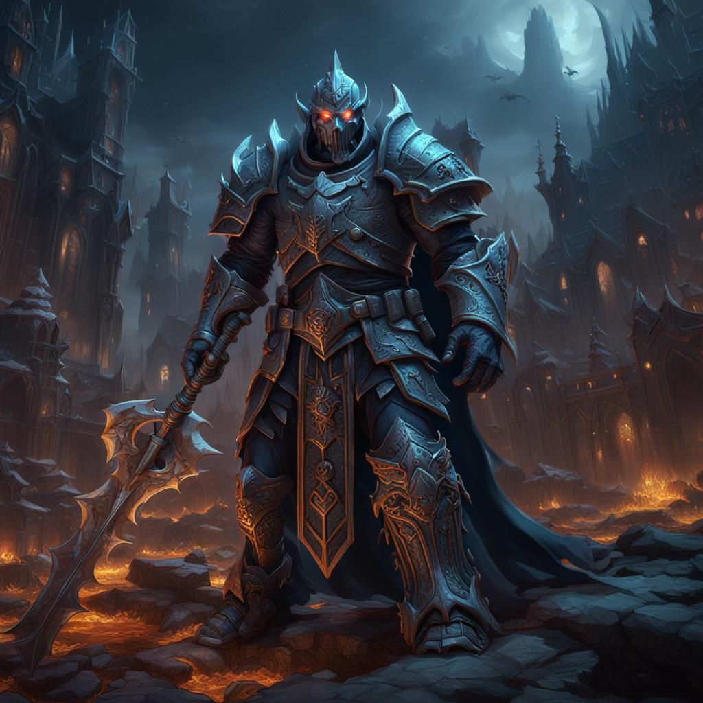 Epic Death Knights in Detailed Matte Painting