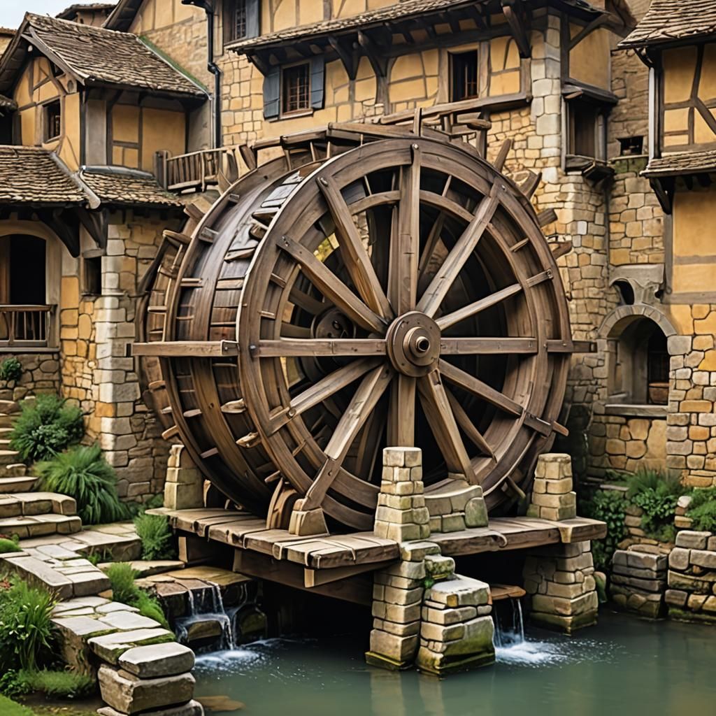 Leonardo da Vinci's Water Wheel Design
